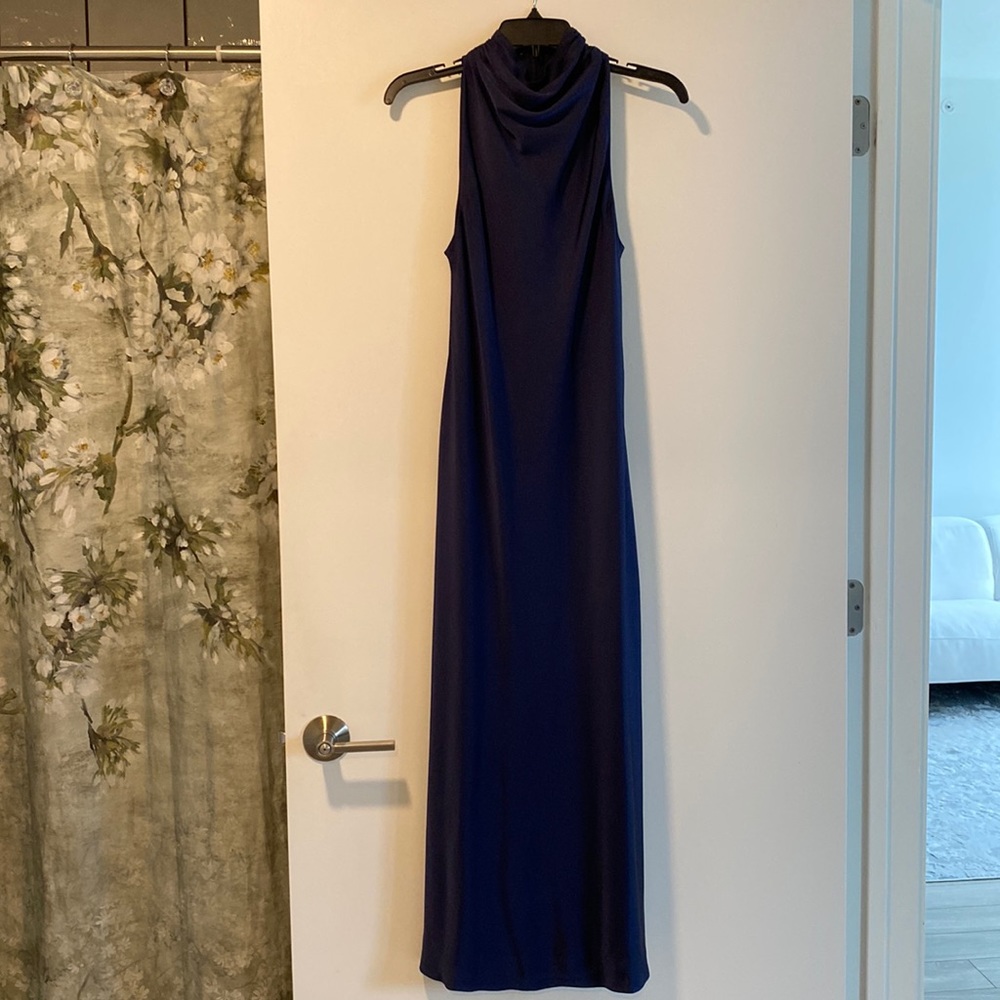 Ted Baker navy midi dress!